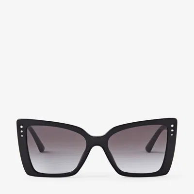 Jimmy Choo Lorea 猫眼镜框太阳眼镜 In E8g Gradient Grey