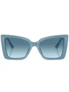 Jimmy Choo Lorea Sunglasses In Blue