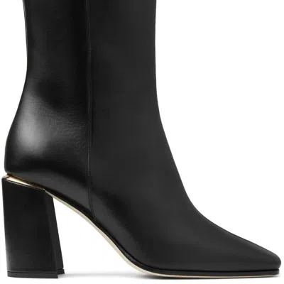 Jimmy Choo Loren 85mm Almond-toe Ankle Boots In Black