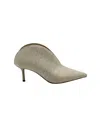 Jimmy Choo Loris Mules In Beige Linen In Beige