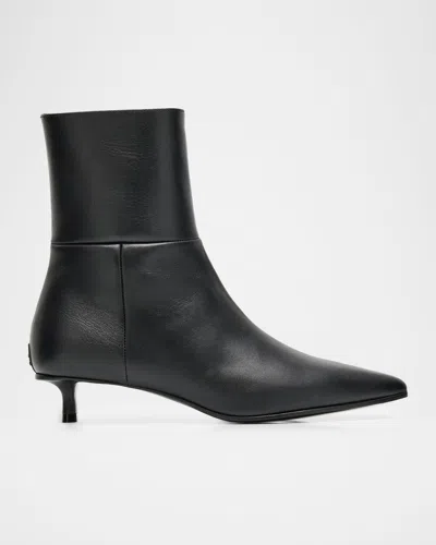 Jimmy Choo Lory 35 Leather Ankle Boots In Animal Print