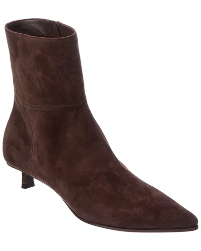 Jimmy Choo Lory 35 Suede Bootie In Brown