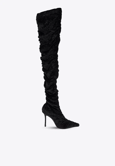 JIMMY CHOO LOTTA 100 OVER THE KNEE BOOTS