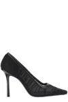 Jimmy Choo Square Toe High Heels In Black