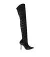 Jimmy Choo Lotta Over The Knee 100 In Black