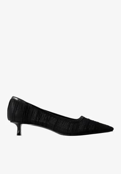 Jimmy Choo Lotta 35 Ruched Tulle Pumps