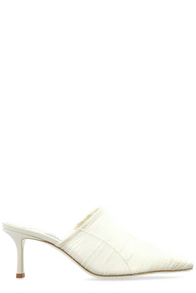 Jimmy Choo Lotta Mules In Beige