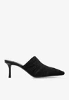 Jimmy Choo Draped Pointed Toe Stiletto Mules