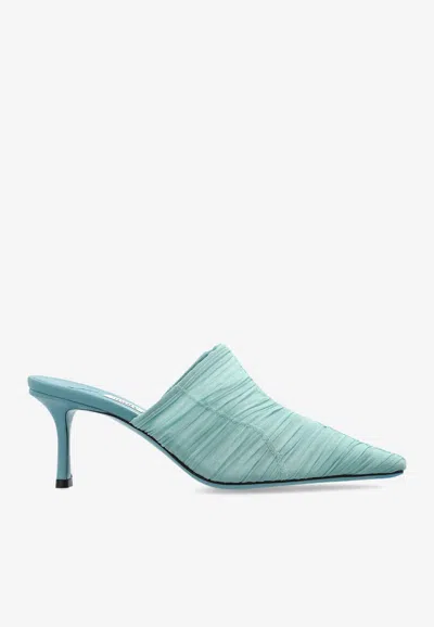 Jimmy Choo Lotta 65 Ruched Tulle Mules