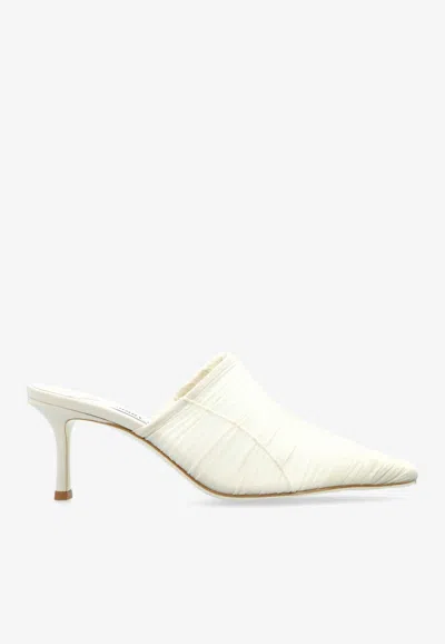 Jimmy Choo Lotta 65 Ruched Tulle Mules
