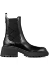 Jimmy Choo Louri Leather Combat Boot In Black