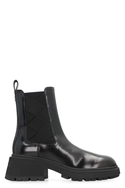 JIMMY CHOO LOURI ANKLE BOOTS IN LEATHER