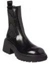 Jimmy Choo Louri Leather Combat Boot In Black