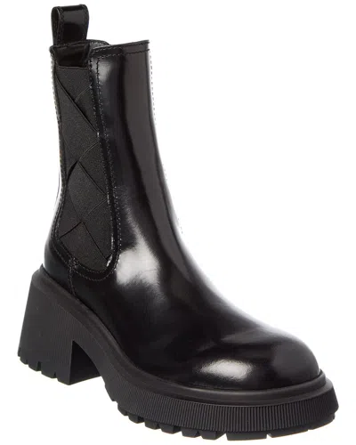 Jimmy Choo Louri Leather Combat Boot In Black