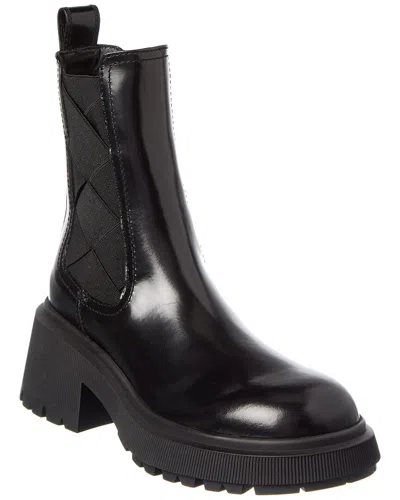 Jimmy Choo Louri Leather Combat Boot In Black