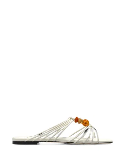 Jimmy Choo Lova Flat Sandals In Neutral