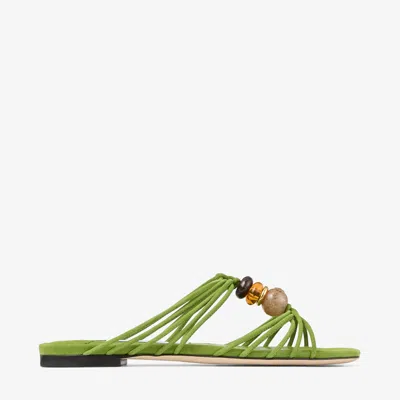 Jimmy Choo Lova Embellished Suede Sandals In Animal Print