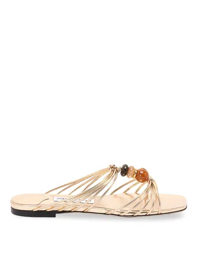 Jimmy Choo `lova Mule Flat` In Neutral