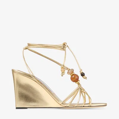 Jimmy Choo Lova Wedge 85 In Silver