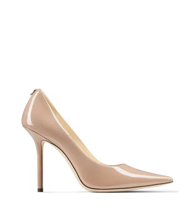 JIMMY CHOO LOVE 100 PATENT LEATHER PUMPS