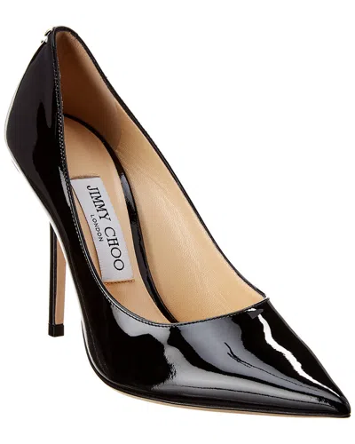 Jimmy Choo Love 100 Patent Pump In Black