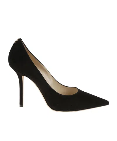 Jimmy Choo Love 100 Pointed High Heels In Black