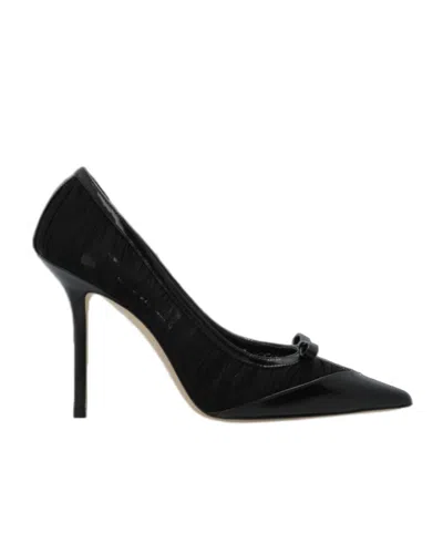 Jimmy Choo Love 100 Pointed Toe Pumps In Black