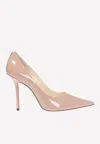 Jimmy Choo Love 100 Pumps In Patent Leather In Ballet Pink