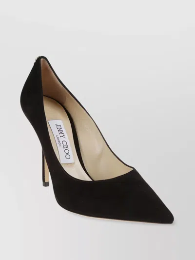 Jimmy Choo Love 100 Suede Stiletto Pumps In Black