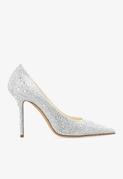 Jimmy Choo Love 110 Pumps In Silver