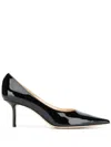 Jimmy Choo Love 65 Patent Leather Pumps In Black