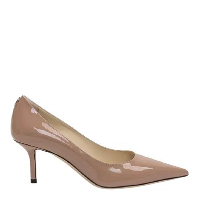 Jimmy Choo Love 65 Pointed Toe Leather Pumps In Pink