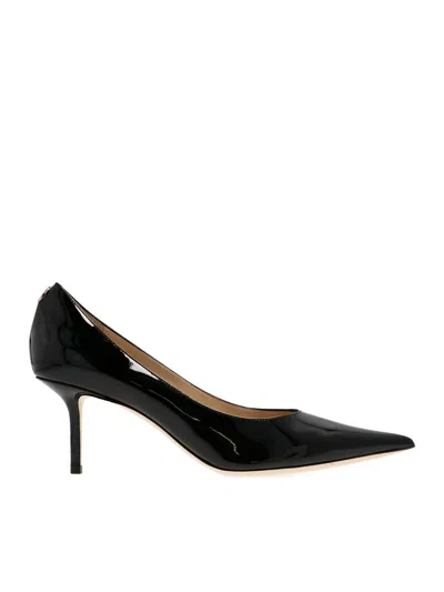 Jimmy Choo Love 85mm Patent Leather Pumps In Black
