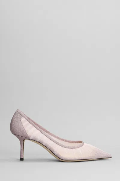 Jimmy Choo Love 65 Pumps In Rose-pink Tulle In Pink & Purple