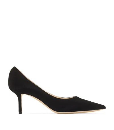 Jimmy Choo Romy 85 Coffee Tonal Suede Pumps In Brown