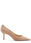 Jimmy Choo Love 65 Suede Pumps In Nude