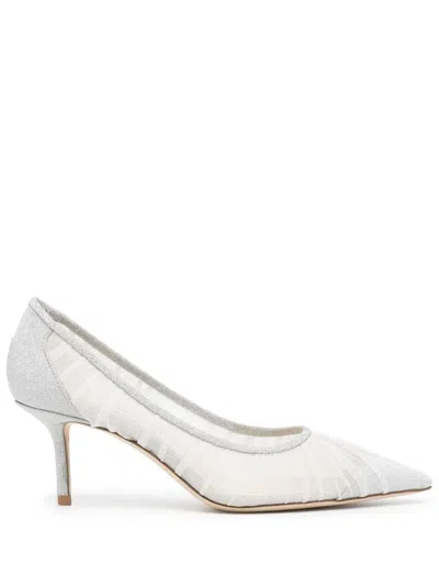 Jimmy Choo Love 65mm Glitter Mesh Pumps In Animal Print