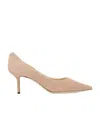 Jimmy Choo Love 65 Suede Pumps In Nude
