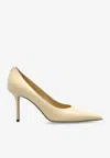 Jimmy Choo Love 85 Calf Leather Pumps In Yellow