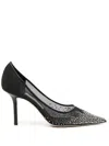 JIMMY CHOO JIMMY CHOO LOVE 85 CRYSTAL EMBELLISHED PUMPS