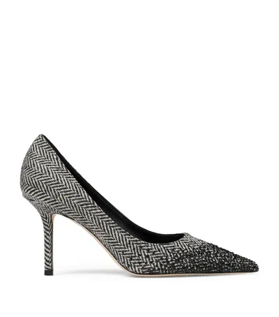 Jimmy Choo Love 85 Crystal-embellished Pumps In Black