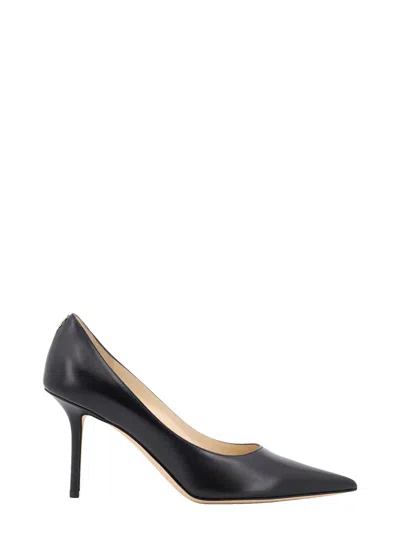 Jimmy Choo Love 85 Black Patent Leather Pumps In Brown