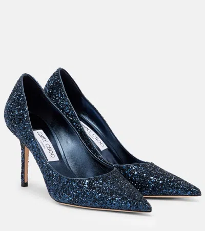 Jimmy Choo Love 85 Glitter Pumps In Multi