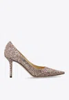 Jimmy Choo Woman Pumps Antique Rose Size 7 Textile Fibers In Pink