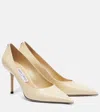 Jimmy Choo Romy 85 Python-effect Leather Pumps