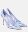 Jimmy Choo Love 85 Leather Pumps In Blue