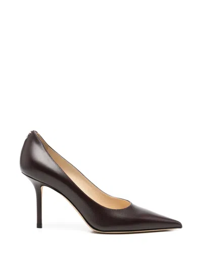 Jimmy Choo Love 85 Leather Pumps In Black
