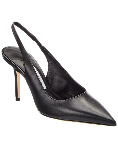 Jimmy Choo Love 85 Leather Slingback Pump In Black