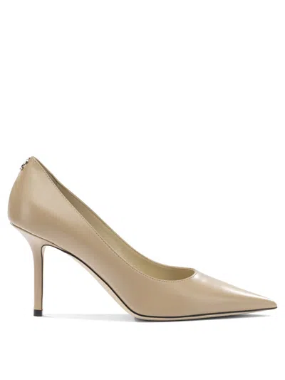 Jimmy Choo Love 85 Mm Heeled Shoes Beige In Neutral