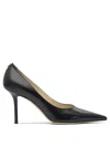 Jimmy Choo Love 85 Pointed-toe Pumps In Black